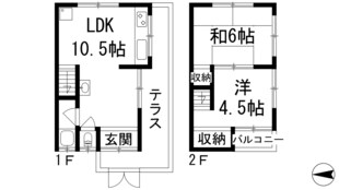 旭町2丁目貸家の物件間取画像